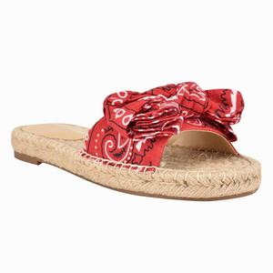 Nine West Bow Espadrille Slippers Rood Nederland | QXG-053268